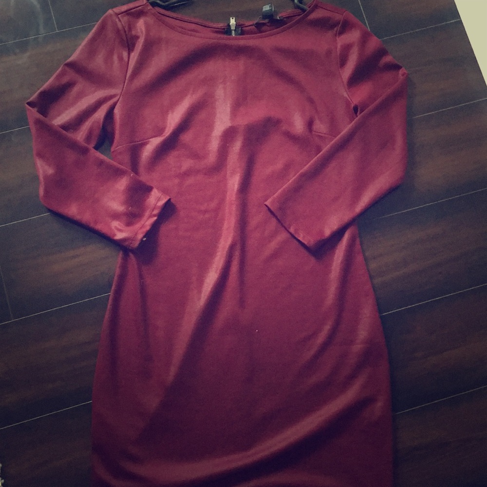 Burgundy dress
